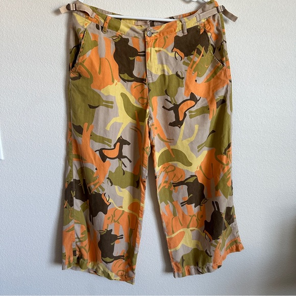 Da-Nang Pants - Da-Nang vintage horse print capri pants